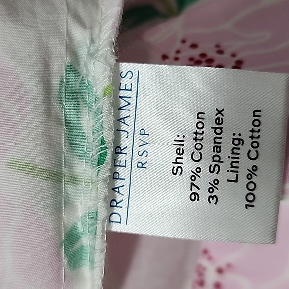 Draper James RSVP Puff Sleeve Shirt Dress Pink Floral Size M Medium Tie‎ Waist - Picture 15 of 16